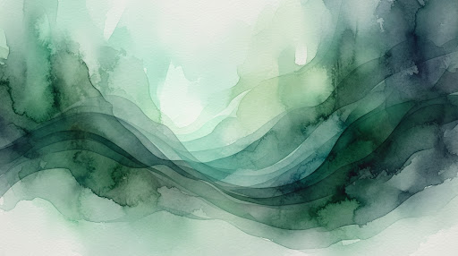 Watercolour illustration of Parisian rooftops at dawn